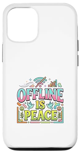 Mode Hors Ligne Quiet Mind Digital Detox Design Coque pour iPhone 12/12 Pro