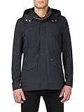 Ben Sherman Luxuriöse Herrenjacke mit Reißverschluss, Druckknopfverschluss. Gr. XXL, Schwarz
