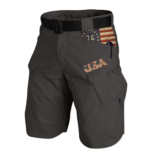 Men's Cargo Shorts Lightweight Comfy Waterproof Knee Length Tactical Shorts Casual Summer Hiking Pants with Multi Pockets Men's Tactical Short Stretch Relaxed Fit Lounge Short Summer Outfits