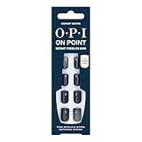 OPI On Point Midnight Mantra | Short Round Navy Blue Press On Nails | With Nail Glue | Long Lasting, Reusable, Non-damaging