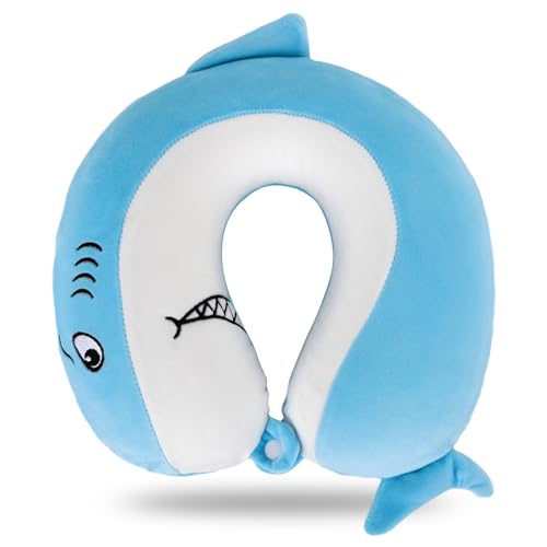 Travel-Pillow-Cartoon-Animal-Neck-Support-Pillow-30-30cm-Memory-Foam-Neck-Pillow-U-Shaped-Elasticity-Kids-Travel-Pillow-Portable-U-Shaped-Cushion-for-Car-Airplane-Train-Office-Home-G