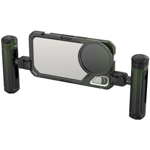Image of SmallRig x Brandon Li Mobile Video Kit for iPhone 15 Pro Max Co-Design Edition with Wireless Quick Release Dual Handles VND Phone Filter - 4407