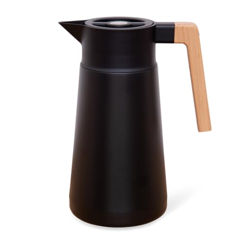 Thermal Coffee Carafe, Brews Up to 68 Oz - Stainless Steel, Tea Infuser