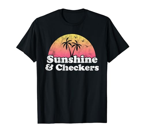 Regalo de damas - Sunshine and Checkers Camiseta