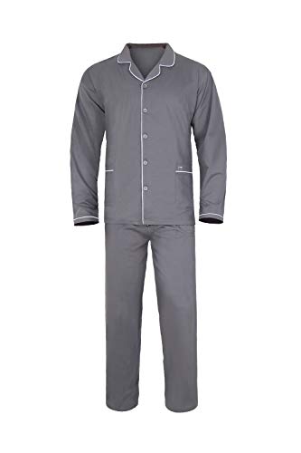Pyjama en coton pour homme grande taille XXL gris e.VIP Oswald