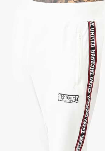 Jogging Gentle Core Hardcore United blanc en molleton doux et coupe ajustée - 5