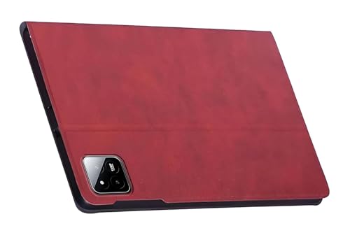 Image of ProElite Cover for Xiaomi Mi Pad 8 /8 Pro 11.2 inch Cover Case, Deer Flip Case for Xiaomi Mi Pad 8 /8 Pro 11.2 inch, Support Auto Sleep Wake, Wine Red