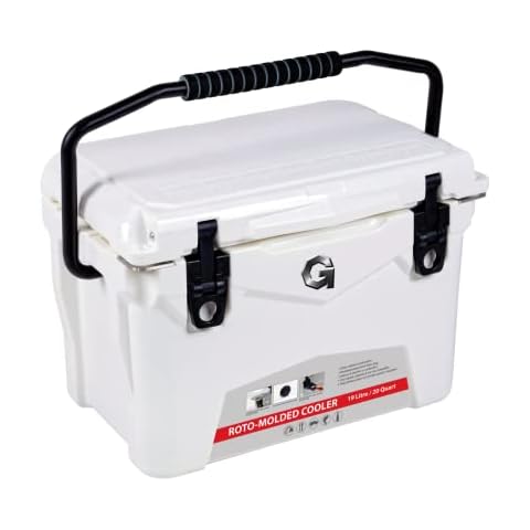 G Kühlbox Eisbox Kuhlbox Eisbehälter Wasserdicht Kühler Eisbox Campingbox Kühlschrank Eistruhe Cooler 19L Isolierte Gefrierbox Eiskühler 20QT Cover