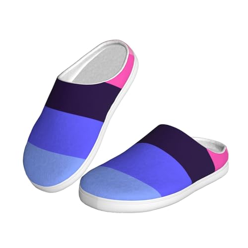 Lgbtq Omnisexual Pride Adult Cotton Slippers Home House Indoor Shoes2