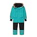 Kids Snow Suit One Piece Girls Fleece Lined Boys Snowsuit Fashion Waterproof Thickened Outdoor Overalls Faux Fur Hooded Snowboarding Ski Suits With Pockets Sky Blue-120