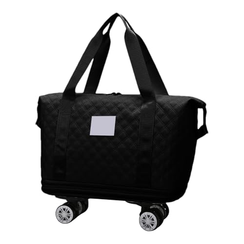Folding Travel Bag, Expandable Duffel Bag, Travel Bag With Wheels, Carry-on Luggage, Large Capacity Suitcase, Expandable Carry On Luggage, Large Capacity Travel Bag For Camping Gym