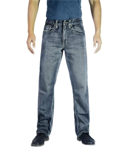 Flypaper Men’s Fashion Bootcut Blue Jeans Regular Fit Mens Work Pants