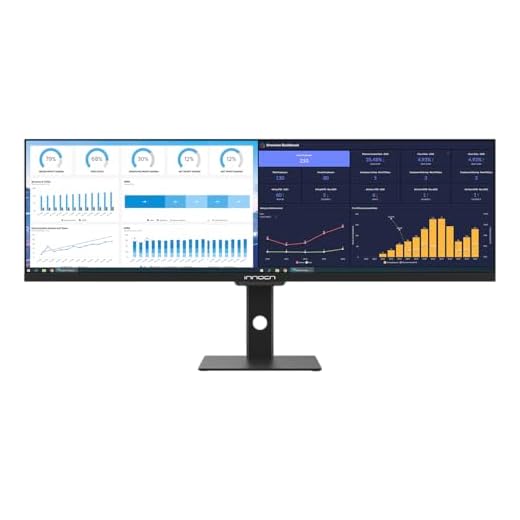 INNOCN 44C1G Ultrawide Monitor 43.8" WFHD 3840 x 1080p 120Hz Monitor 32:9 IPS Computer Split Screen Monitor 96% DCI-P3 HDR400 FreeSync Premium USB Type-C HDMI Height Adjustable Mountable Monitor