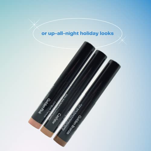 Bobbi Brown Out All Night Mini Long-Wear Cream Shadow Gift Set:: Cashew, Golden Pink, And Golden Bronze #TOP3