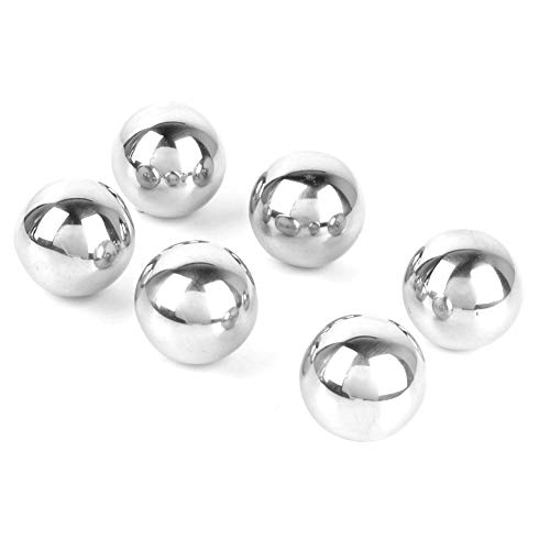 Bolas de hielo de acero inoxidable 6 piezas miniatura 2