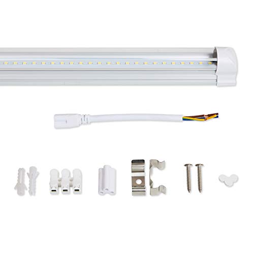 OUBO Tubo fluorescente a LED, 120 cm, set completo...