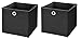 Produktbild StickandShine 2er Set Schwarz Faltbox 32 x 32 x 32 cm Aufbewahrungsbox faltbar