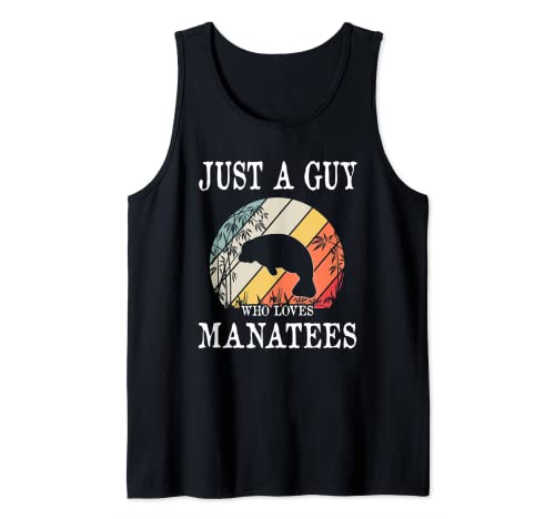 Just A Guy Who Loves Manatees Camiseta sin Mangas