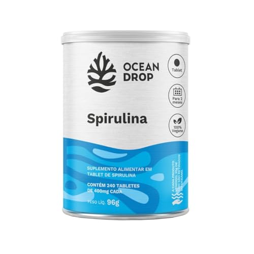 Spirulina 240 Tabletes cada - Ocean Drop