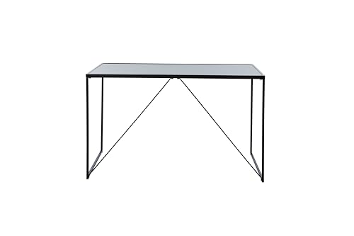Jahnke Glasschreibtisch Glam Desk SCHWARZGLAS/SCHWARZ