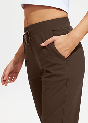 Image of Libin Women's Joggers Pants Athletic Casual Sweatpants Petite /Regular /Tall | Running, Workout, Gym, Yoga, Lounge, Travel, Golf Clothes with Pockets, 4 way stretch, Tapered, Dance Trousers