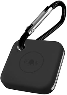 Aotao Silicone Case for Tile Mate (2020) & Tile Mate (2018), Soft and Flexible, Scratch/Shock Resistant Cover with Carabiner for Tile Mate Tracker (L, Black)
