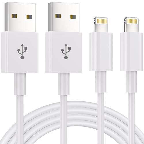 iPhone Ladekabel,Lightning Kabel [2Pack1M] MFi-Zertifiziert iPhone Kabel iPhone USB Kabel Für Apple iPhone 14 13 Pro Max Mini XS XR X 8 7 6 6s Plus 5 SE, iPad Air(Weiß)