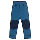 Unisex Finkid Kuusi Canvas Blau - Robuste Bequeme Kinder 5-Pocket Canvas Baumwollhose, Größe 110-120 - Farbe Real Teal