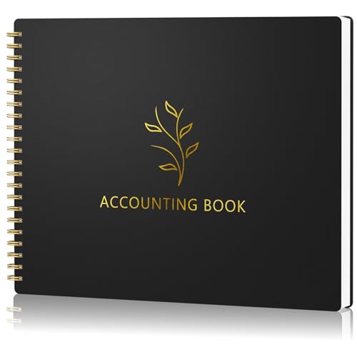 AKONEGE Accounting Ledger Book for Small Business Bookkeeping & Personal Use, Horizontal Expense...