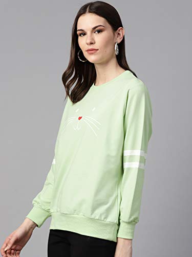Image of pluss Women Blue Printed Hood(LSWFS8489-CRANBERRYICE)