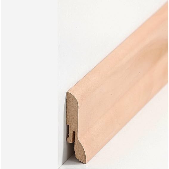 Listwa przypodłogowa MDF 20 x 60 x 2500 mm rdzeń MDF foliowany jabłko do klejenia, przykręcania i przybijania, listwa przypodłogowa firmy PROVISTON 62,5 m | 25 sztuk
