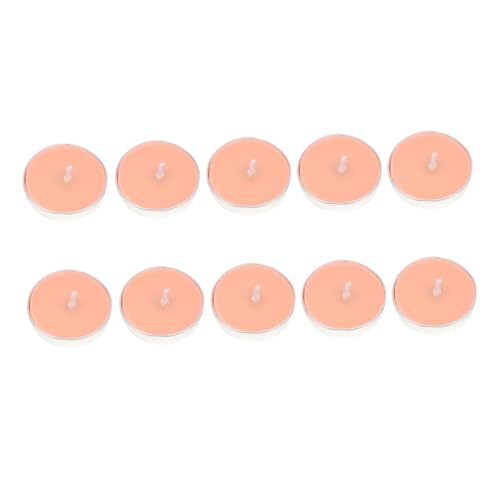 VINTORKY 10pcs Unscented Floating Candles for Wedding Decor Paraffin Wax Discs Romantic for Parties Christmas and Special Events