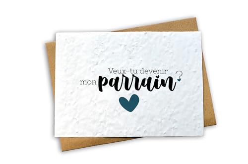 La Boite à Cookies Saatkarte Willst du mein Pate sein - Pflanzkarte Taufe