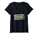 Damen Blue Ridge Georgia Home GA Autoschild Berge Heimgeschenk T-Shirt mit V-Ausschnitt