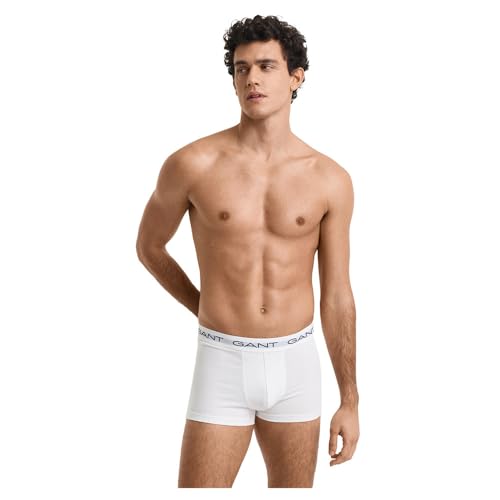 Gant Para Hombre. 900023003 Set 3 BóXers Lisos Blanco (M), Homewear, AlgodóN - 2