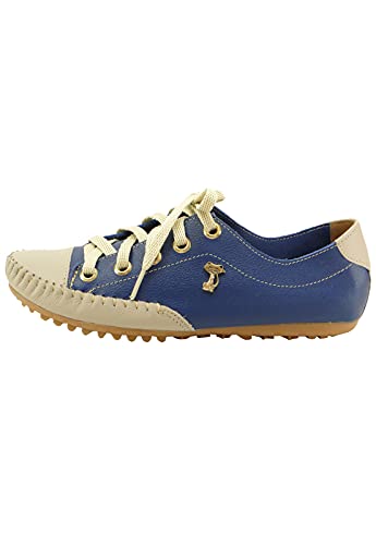 SAPATENIS COMFORT CAFE BRASIL AZUL BIC - OFF WHITE (37)