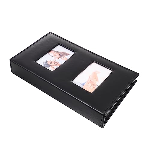 Yardenfun album fotografico a doppia finestra Nozze album di foto raccoglitore di foto Libro dell'album dell'immagine Album di immagini album fotografico verticale pelle sintetica Nero