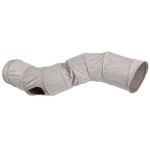 Túnel para gatos de gamuza premium con interior interactivo 2