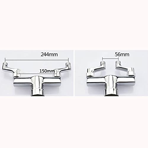 Adaptador G1/2 a G3/4 para grifo de ducha excéntrico con latón cromado LWX 3
