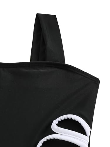 Girls One Piece Swimsuit Cut Out Bathing Suits Beach Swimwear for Kids 7-12 Years3