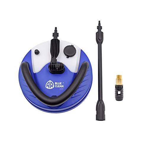 AR Blue Clean, PW41581, 12 Inch Patio Cleaner with Chemical Bottle, with 22mm Adapter, Blue Includes 22mm Adapter, and extension lance Cover
