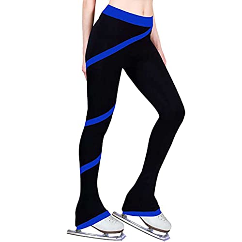 AXH Pantalon Patinage Artistique Respirant, Collants Patinage À Haute Élasticité pour Filles, Legging de Patinage sur Glace D'entraînement pour Adolescents Cover