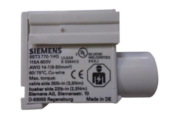 Siemens 5ST37701HG Rail de Collecte de Broches borne de raccordement tableau triphase