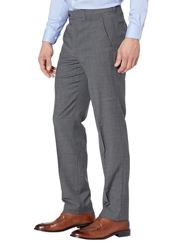 Lauren Ralph Lauren Mens Classic-Fit Sharkskin Wool Dress Pants 56W x 32L Grey3