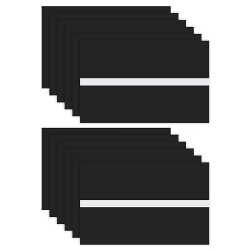 Image of M METERXITY 12-Pack Double Color Laser Engraving Blanks 7x11 Inch,1.3mm Thick ABS Plastic Sheet Engraved Material for Name Plate /Yard Signs /Laser Cutting /DIY Carving /Craft[Black /White]