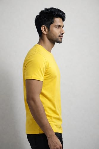 Image of Men's Round Neck Half Sleeve T-Shirt | Soft & Breathable Casual T-Shirt | Comfortable Regular Fit Stylish Tshirt