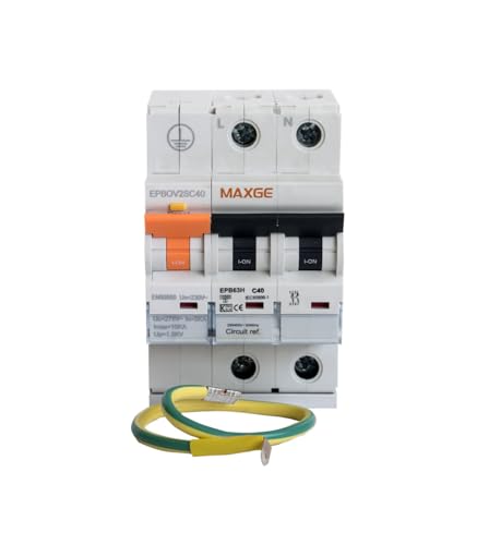 Protector contra sobretensiones permanentes y transitorias, IGA 2P 32A 15 kA, ideal para proteger instalaciones eléctricas y equipos sensibles.