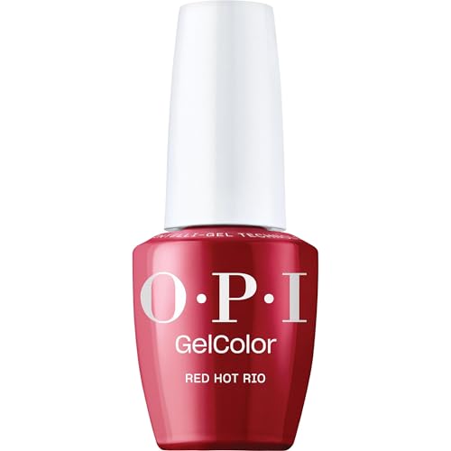 OPI GelColor Red Hot Rio | Opaque Bright Warm Ruby