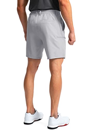 Image of Pinkbomb Men's Golf Shorts with 6 Pockets Stretch Quick Dry Hiking Work Dress Shorts for Men