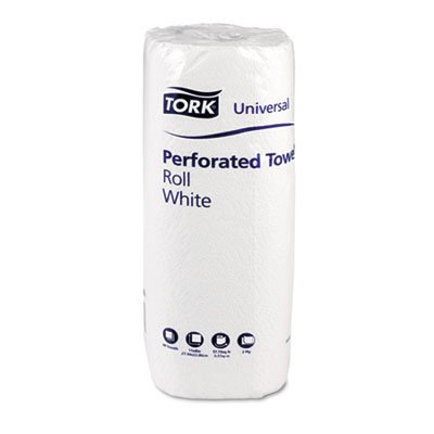 Tork HB1990A Universal Perforated Towel Roll, 2-Ply, 11-Inch Wx9-Inch L, White, 84 Shts/Roll, 30RL/Ctn